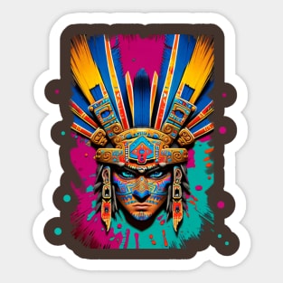 Aztec Splash Art Sticker